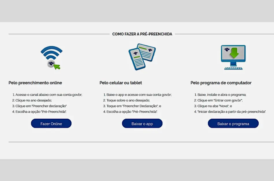 COMO FAZER A DECLARAÇÃO PRÉ-PREENCHIDA